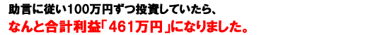 助言パフォ－マンス実績